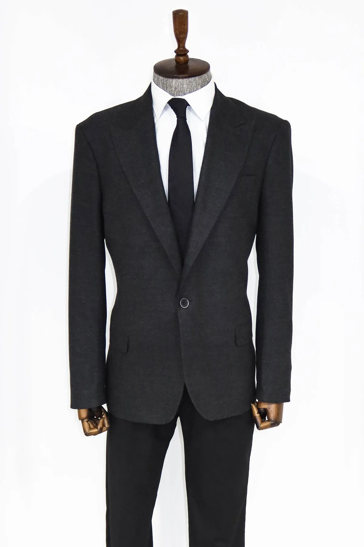 Plain Slim Fit Sport Anthracite Men Blazer - Wessi sold by Wessi product image thumbnail 4