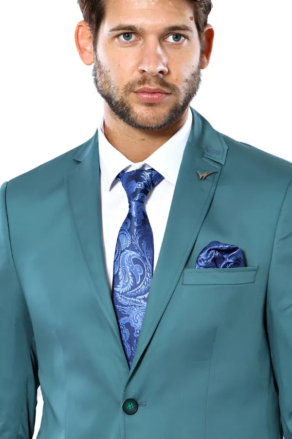 Modeled Cotton Green Blazer - Wessi sold by Wessi product image thumbnail 2
