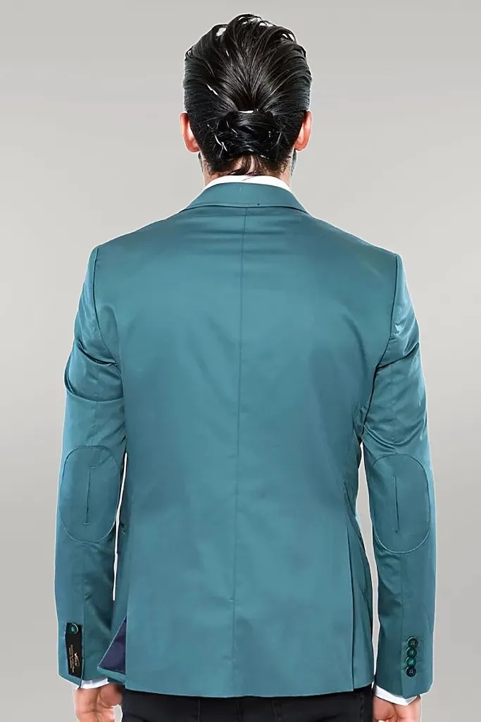 Modeled Cotton Green Blazer - Wessi sold by Wessi product image thumbnail 3