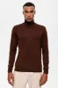 Brown Half Turtleneck Men's Knitwear - Wessi sold by Wessi