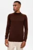 Brown Half Turtleneck Men's Knitwear - Wessi sold by Wessi