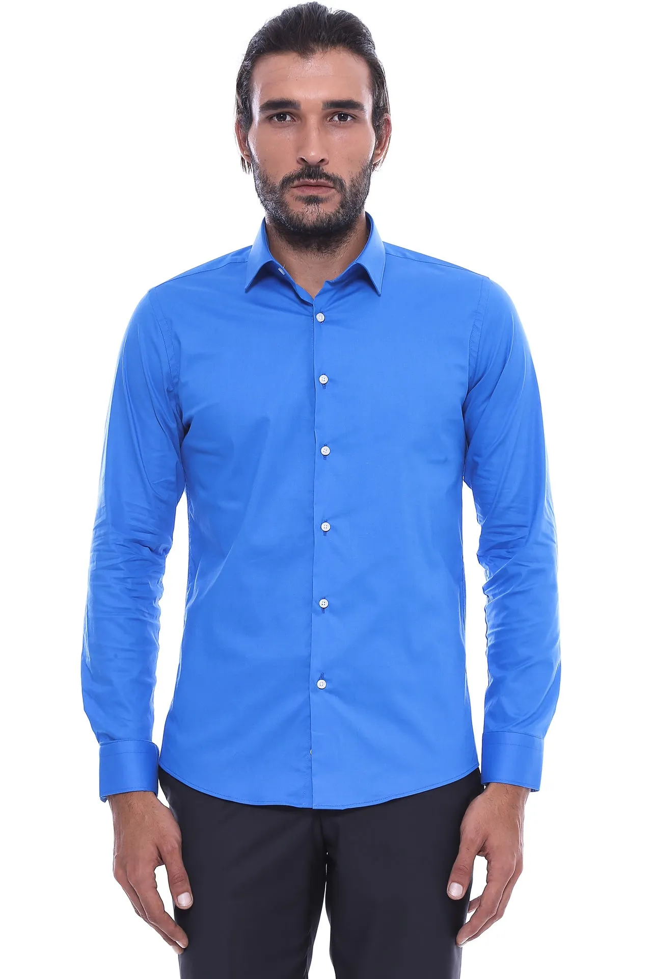 Blue Slim Fit Men's Shirt | Wessi sold by Wessi