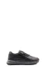 Men's Black Leather Sneakers with Side Zipper and Warm Fur Lining - Wessi sold by Wessi