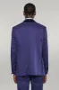 Patterned Navy Blue Velvet Lapel Tuxedo - Wessi sold by Wessi