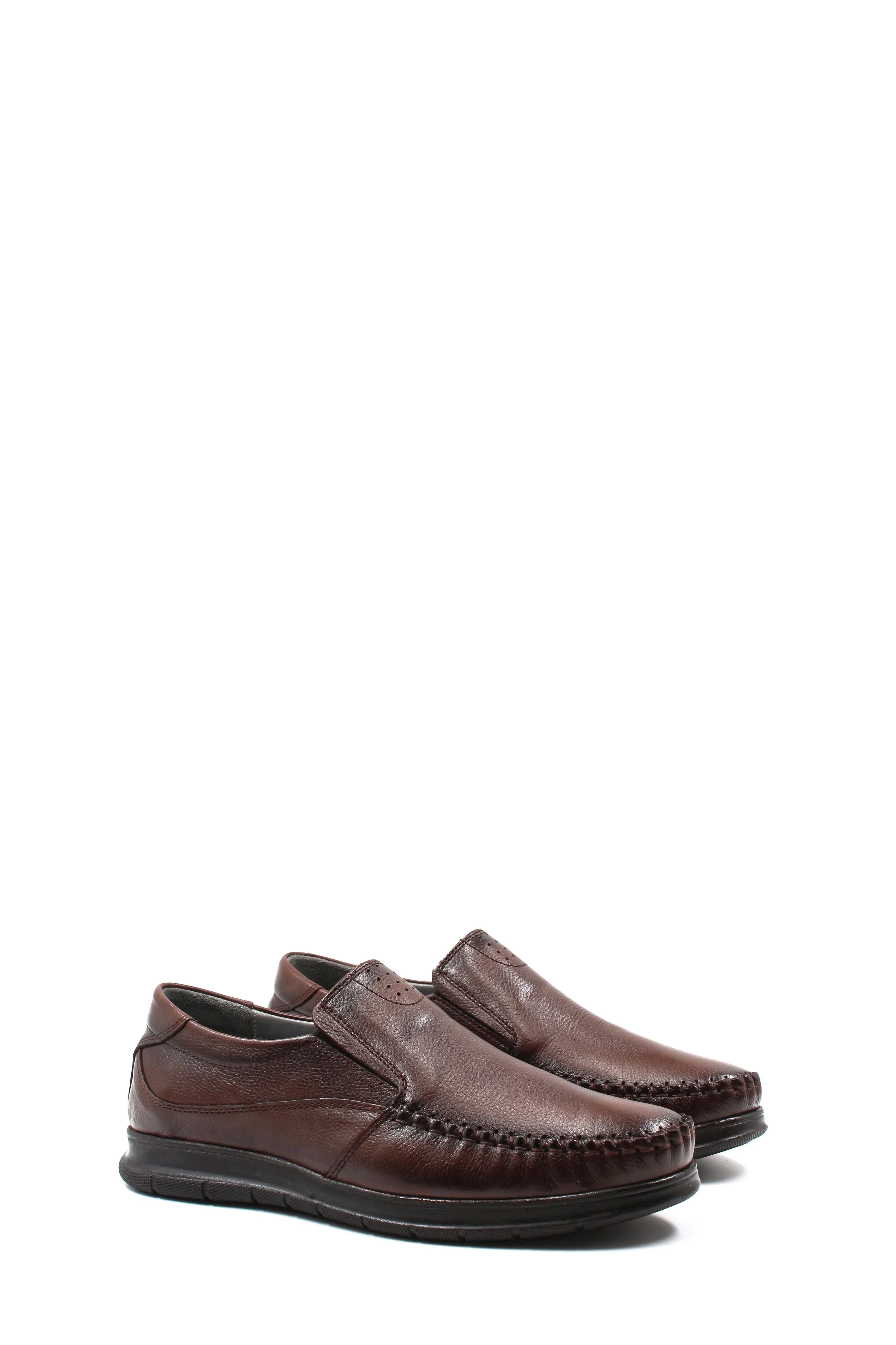Brown Slip-On Leather Loafers-Wessi sold by Wessi product image thumbnail 4