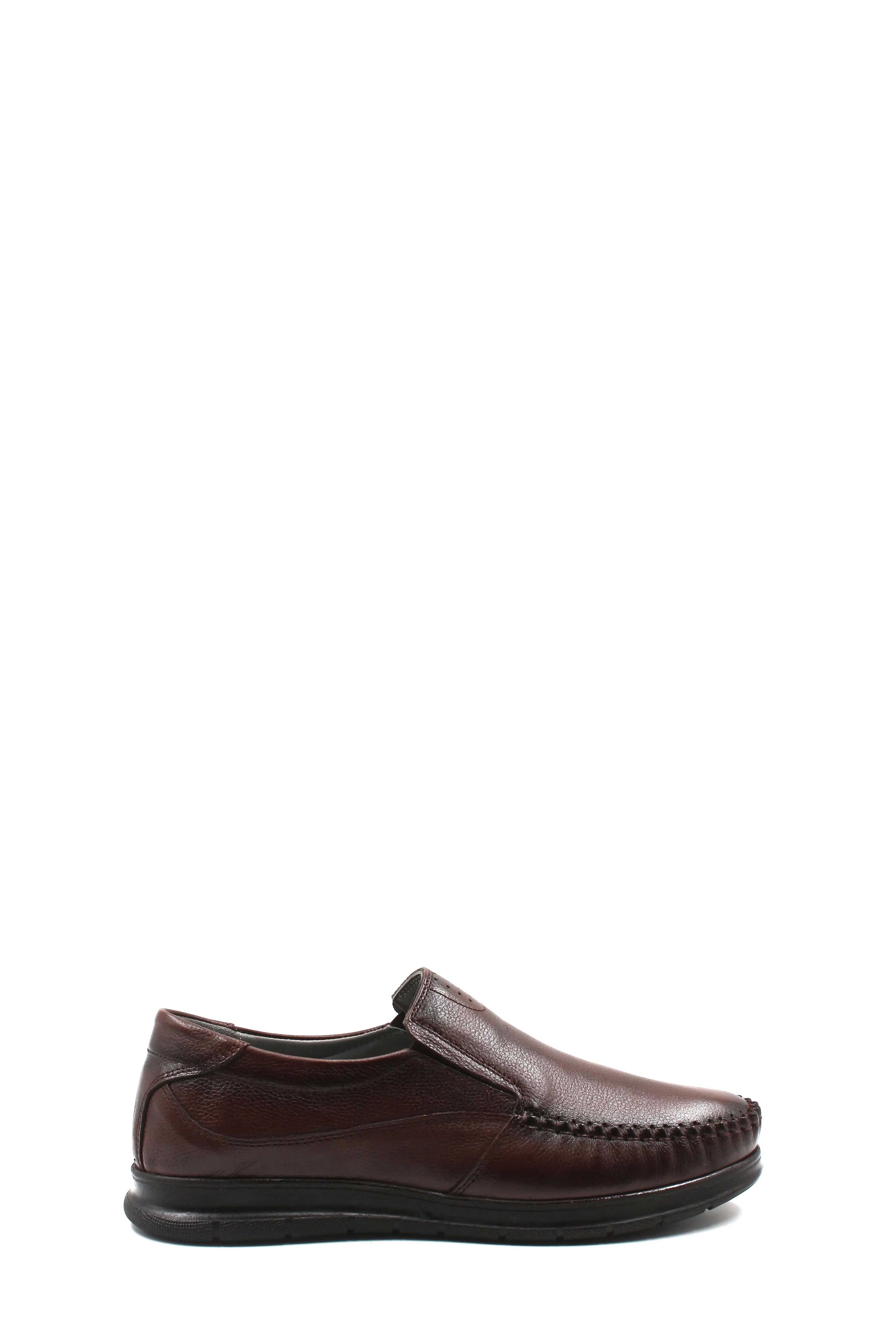 Brown Slip-On Leather Loafers-Wessi sold by Wessi