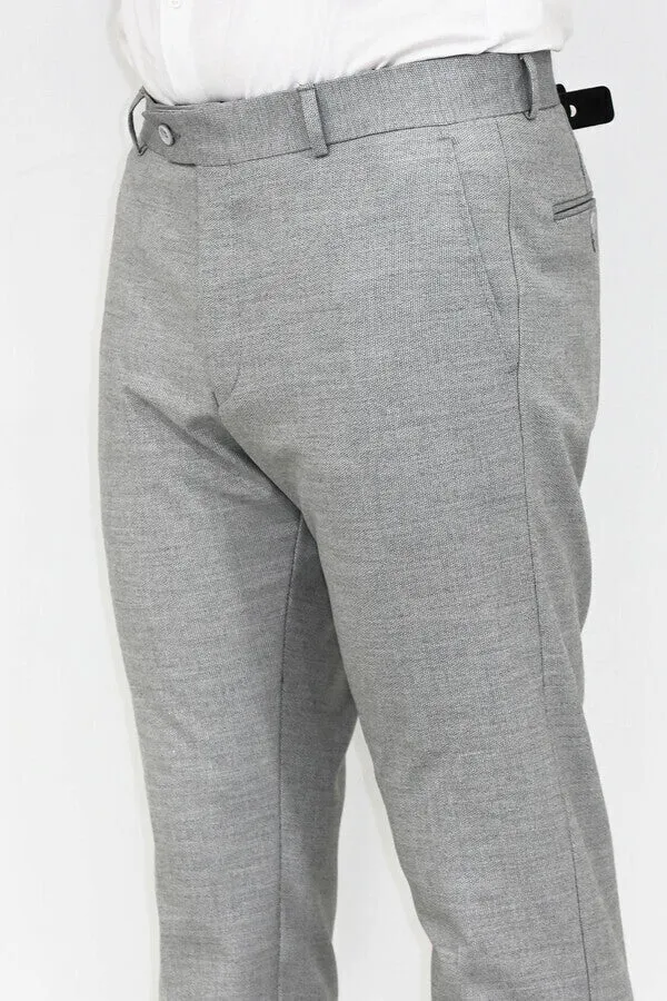 Slim Fit Patterned Grey Men Pants - Wessi sold by Wessi product image thumbnail 3