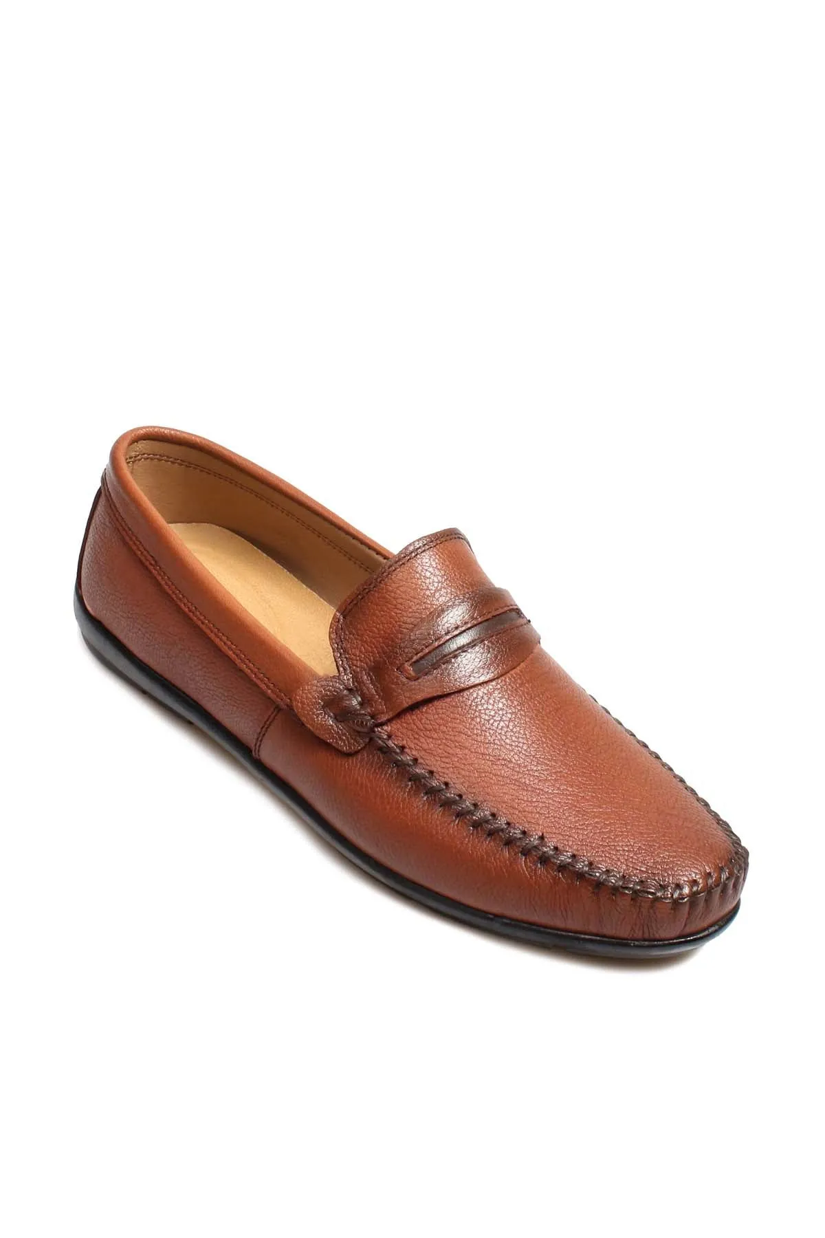 Men's Brown Leather Penny Loafers - Wessi sold by Wessi product image thumbnail 3