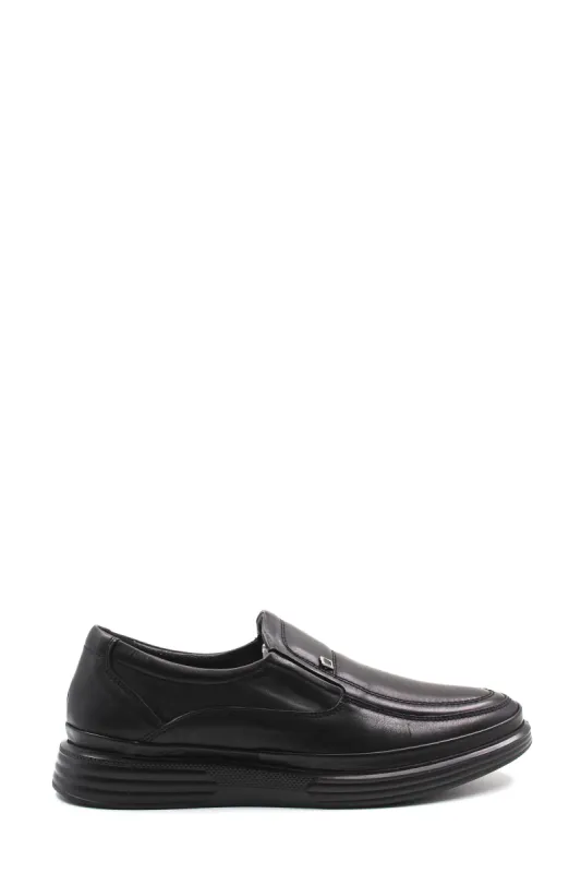 Men's Black Leather Loafers Slip-On Wessi sold by Wessi