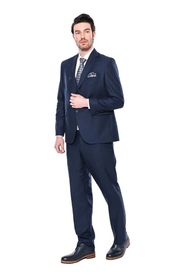 4 Drop Navy Blue Polyviscose Suit | Wessi sold by Wessi product image thumbnail 2