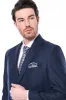 4 Drop Navy Blue Polyviscose Suit | Wessi sold by Wessi