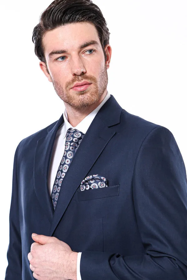 4 Drop Navy Blue Polyviscose Suit | Wessi sold by Wessi product image thumbnail 4