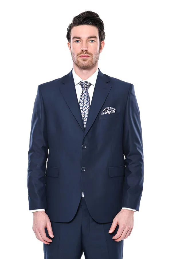 4 Drop Navy Blue Polyviscose Suit | Wessi sold by Wessi product image thumbnail 5
