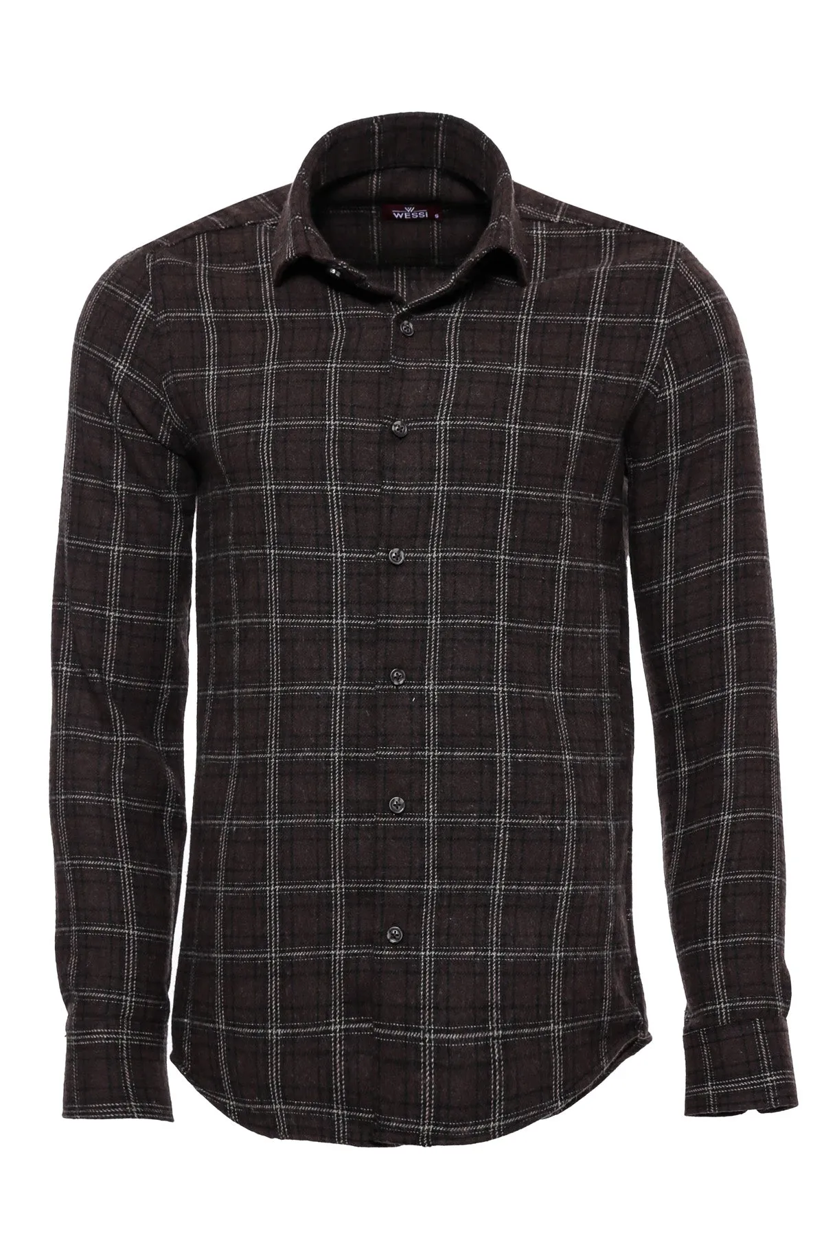 Checked Brown Men Lumberjack Shirt - Wessi sold by Wessi