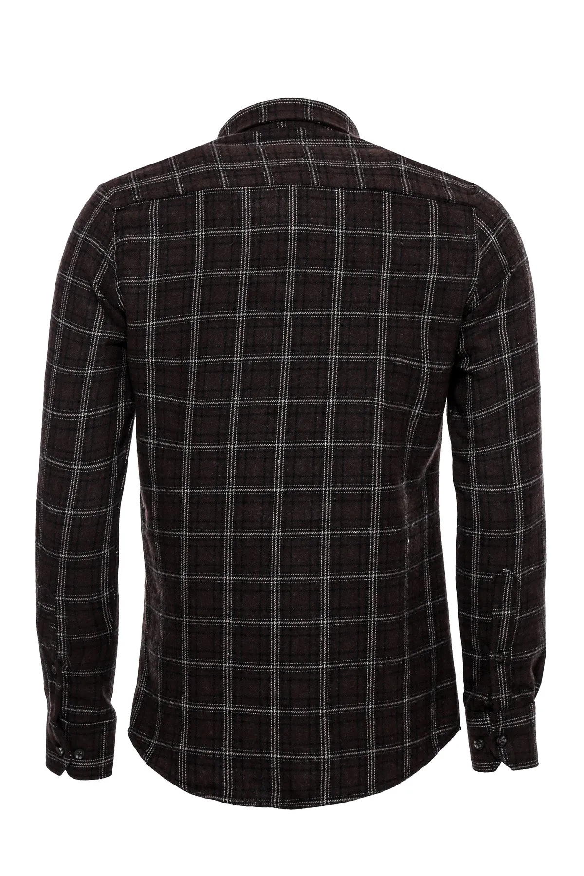 Checked Brown Men Lumberjack Shirt - Wessi sold by Wessi product image thumbnail 4