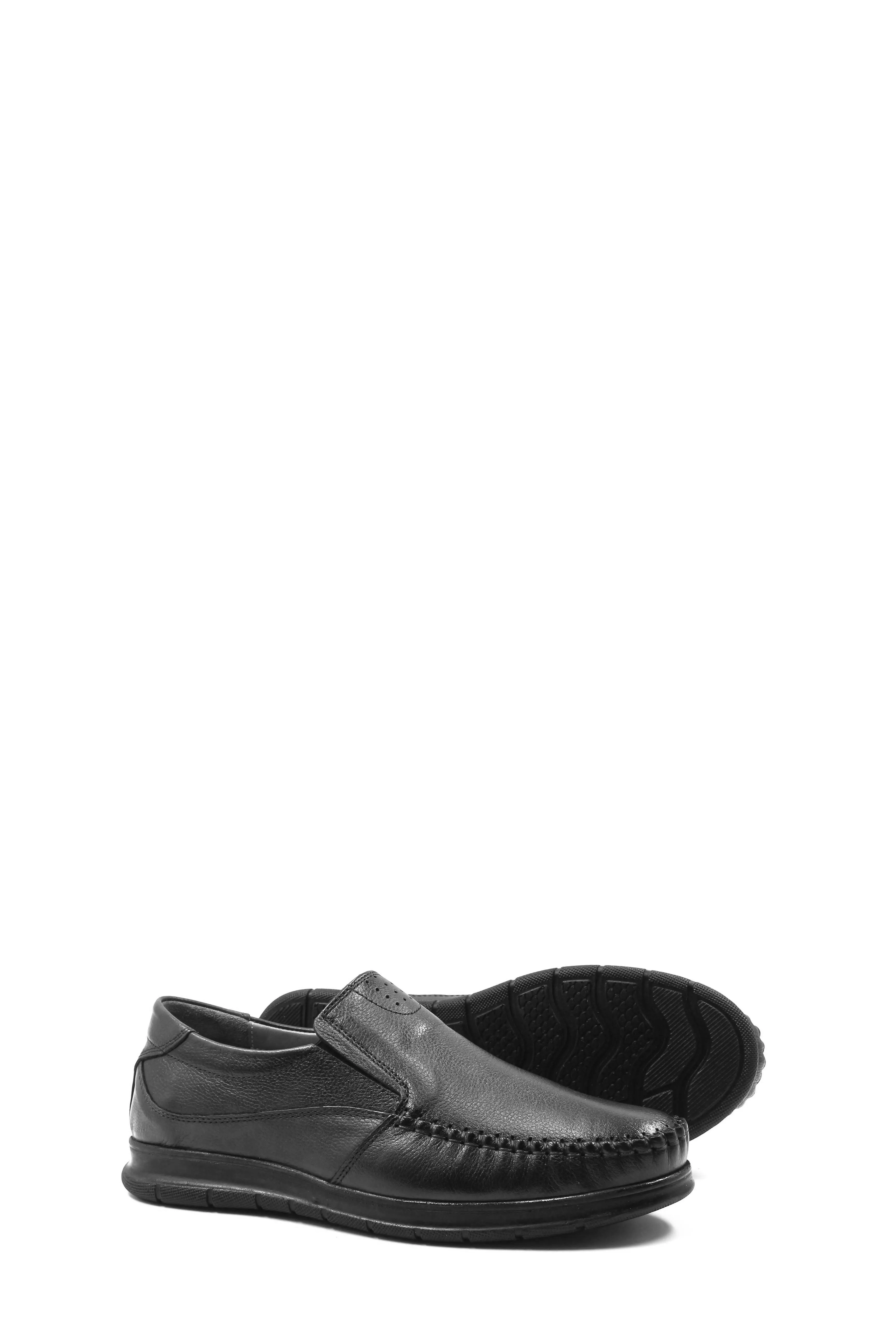 Black Leather Moccasin Loafers Wessi sold by Wessi product image thumbnail 3