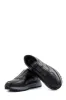 Men's Black Leather Slip-On Sneakers with Cushioned Sole - Wessi sold by Wessi