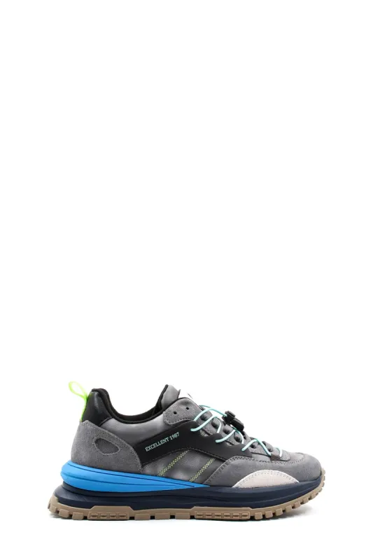 Grey and Blue Multi-Color Hiking Sneakers Wessi sold by Wessi