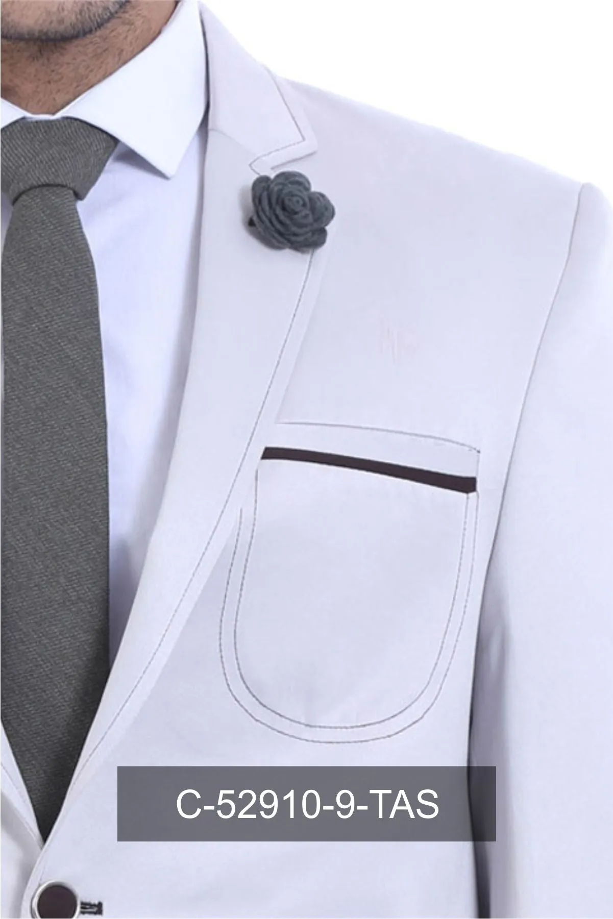 Grey Blazer With Patch Pockets | Wessi sold by Wessi product image thumbnail 2