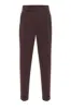 Men's Brown High Waist Pleated  Trousers - Wessi sold by Wessi