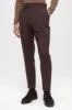 Men's Brown High Waist Pleated  Trousers - Wessi sold by Wessi