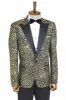 Feather Patterned Slim Fit Black Men Prom Blazer and Trousers Combination Suit - Wessi sold by Wessi