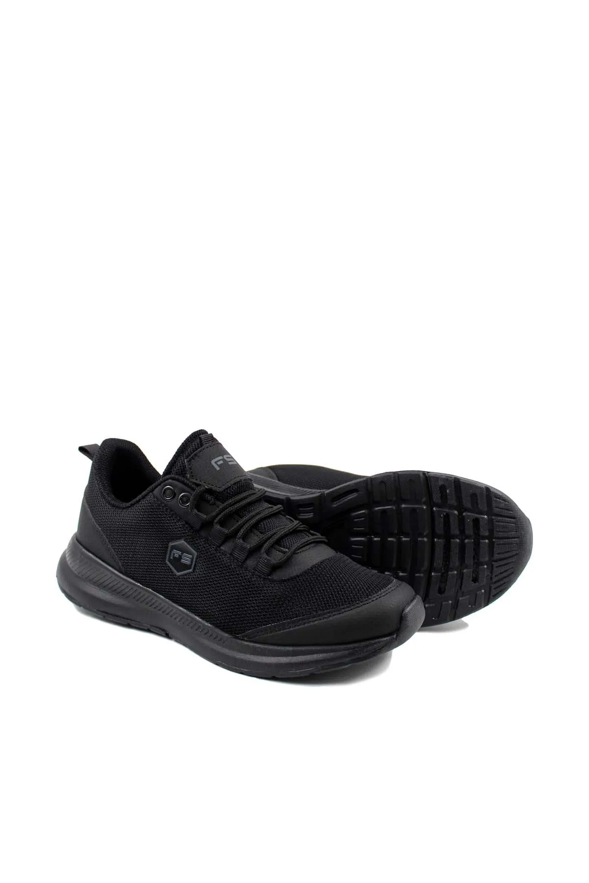 Men's Black Mesh Running Sneakers-Wessi sold by Wessi product image thumbnail 4