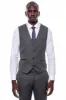 Striped Navy Blue Vested Suit - Wessi sold by Wessi