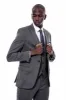 Striped Navy Blue Vested Suit - Wessi sold by Wessi