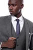 Striped Navy Blue Vested Suit - Wessi sold by Wessi