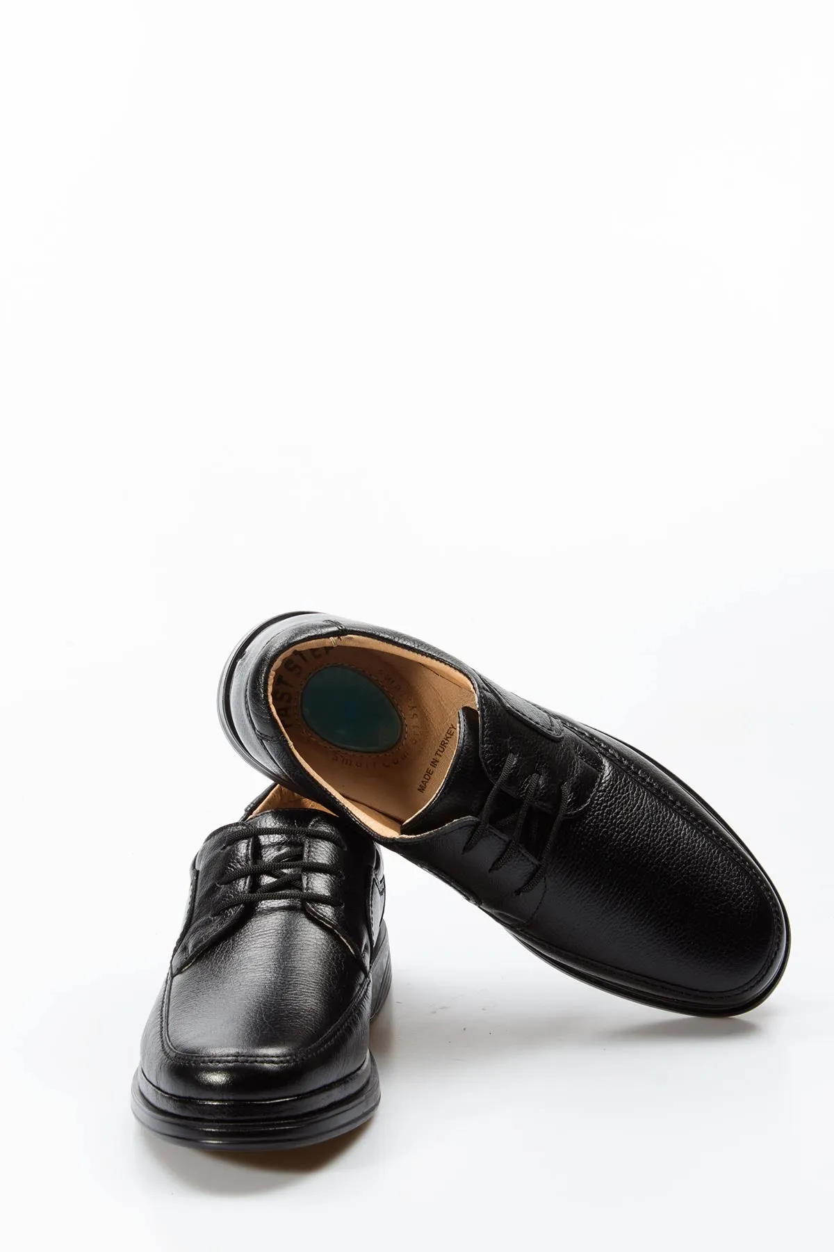 Men's Orthopedic Casual Black Leather Shoes - Wessi sold by Wessi product image thumbnail 5