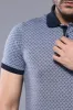 Blue Patterned Polo Men T-Shirt | Wessi sold by Wessi