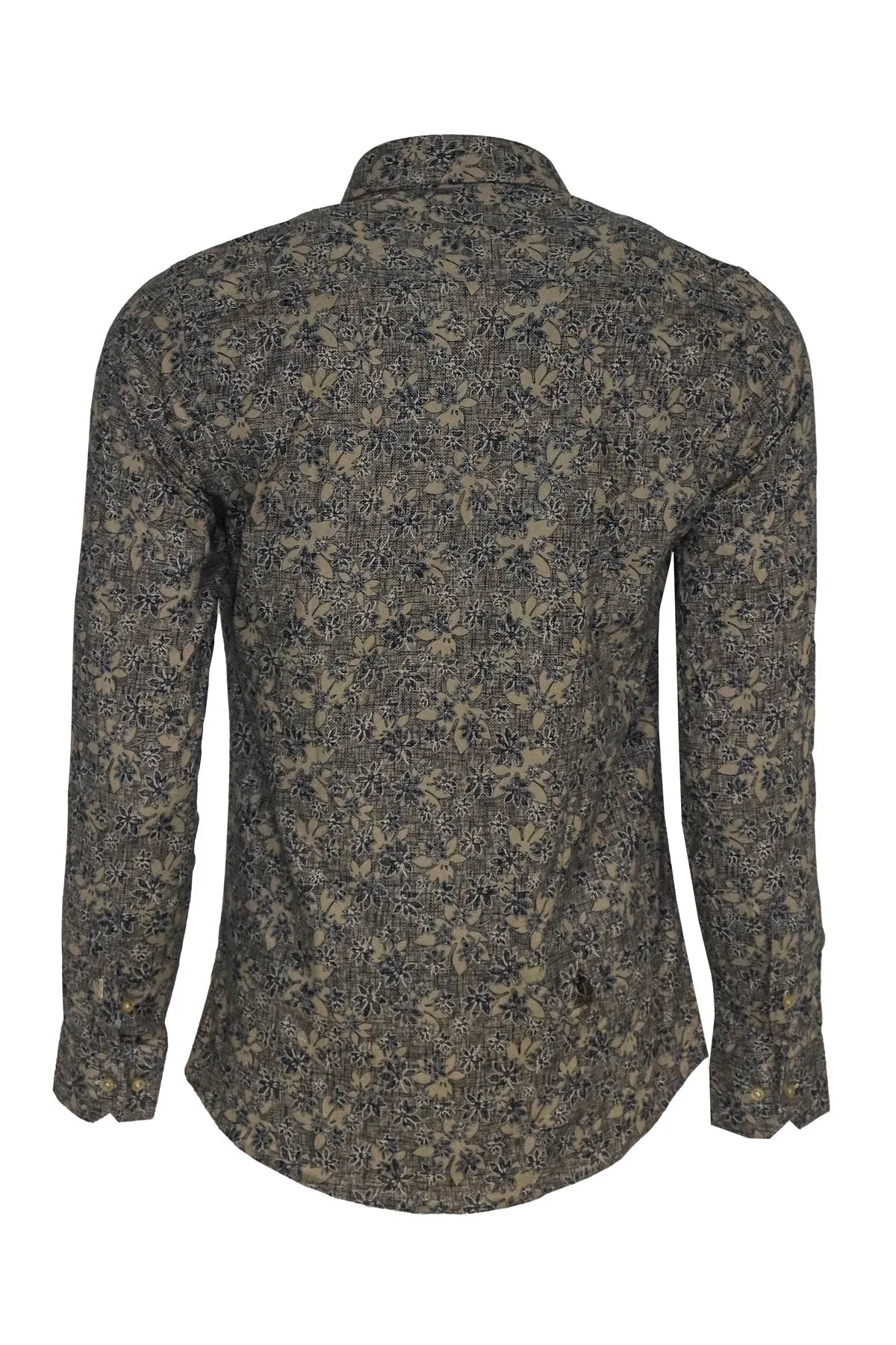 Bloom Patterned Beige Slim Fit Shirt - Wessi sold by Wessi product image thumbnail 4