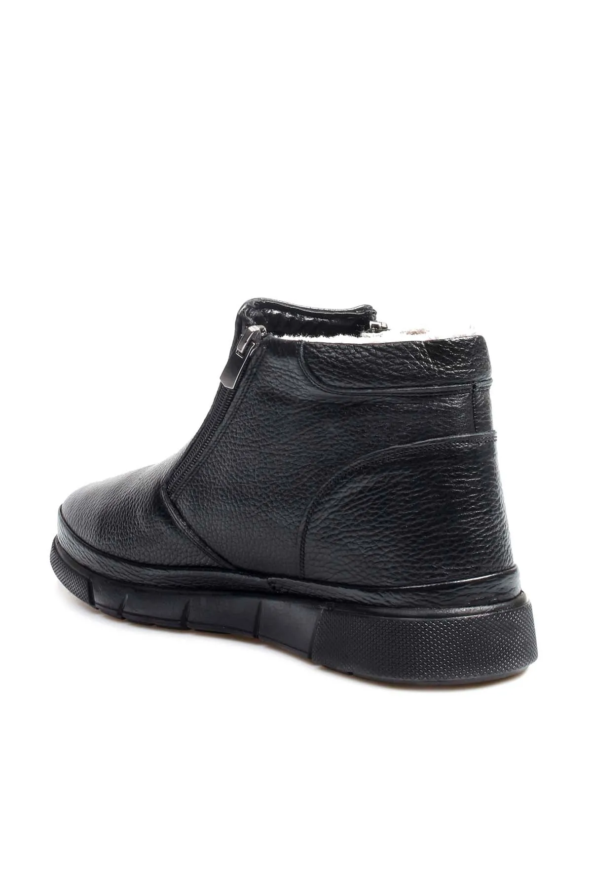 Men's Black Leather Winter Boots - Wessi sold by Wessi product image thumbnail 2