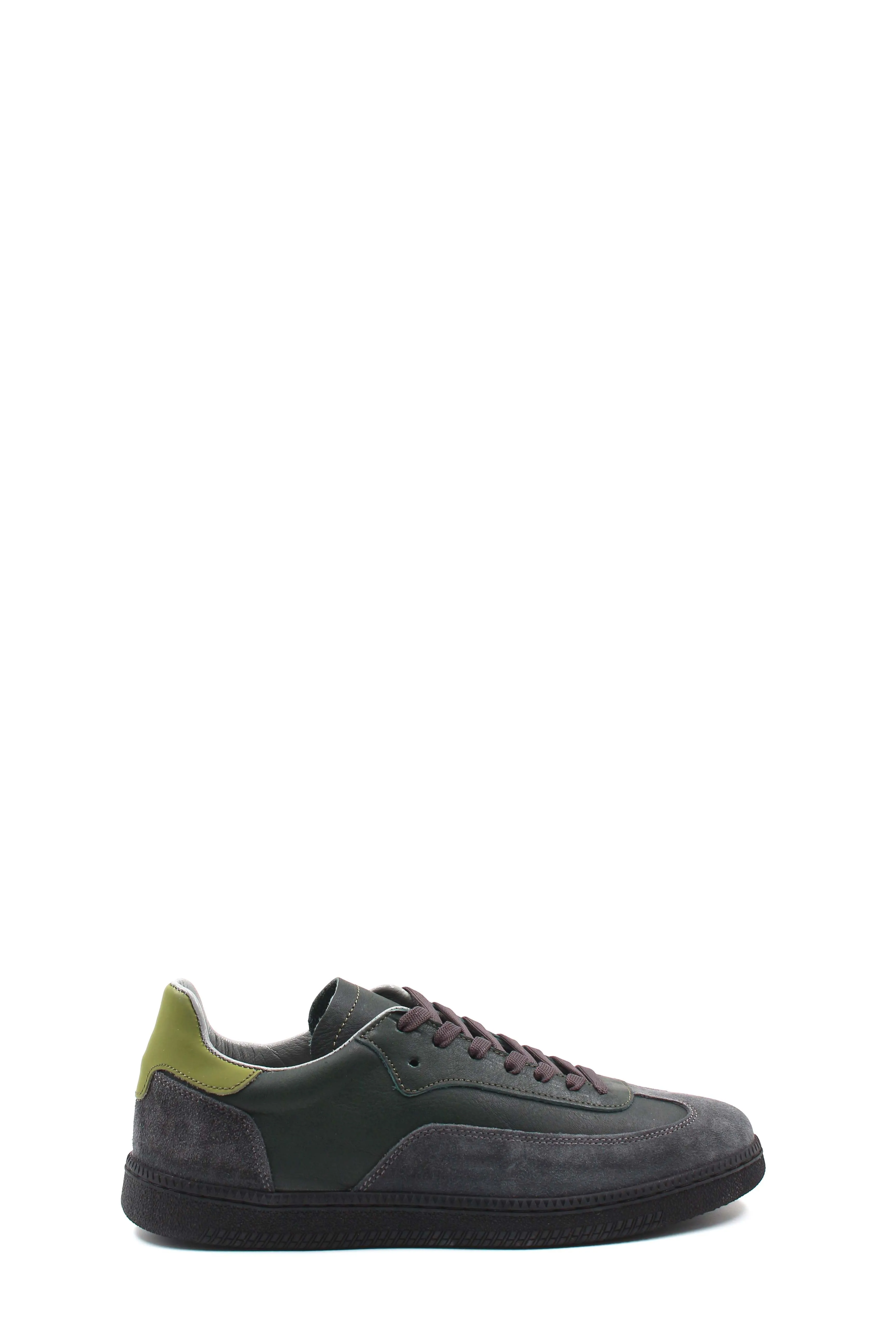 Gray Suede Leather Sneakers-Wessi sold by Wessi