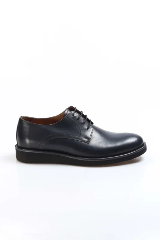 Navy Leather Casual Derby Wessi sold by Wessi