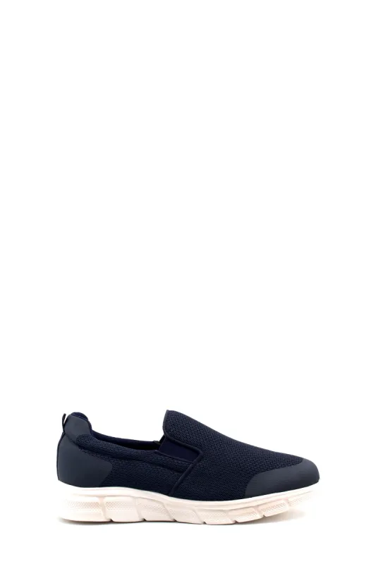 Men's Navy Slip-On Mesh Sneakers - Lightweight & Breathable - Wessi sold by Wessi