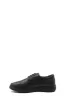 Men's Black Textured Leather Lace-Up Shoes with Cushioned Sole and Patterned Outsole - Wessi sold by Wessi