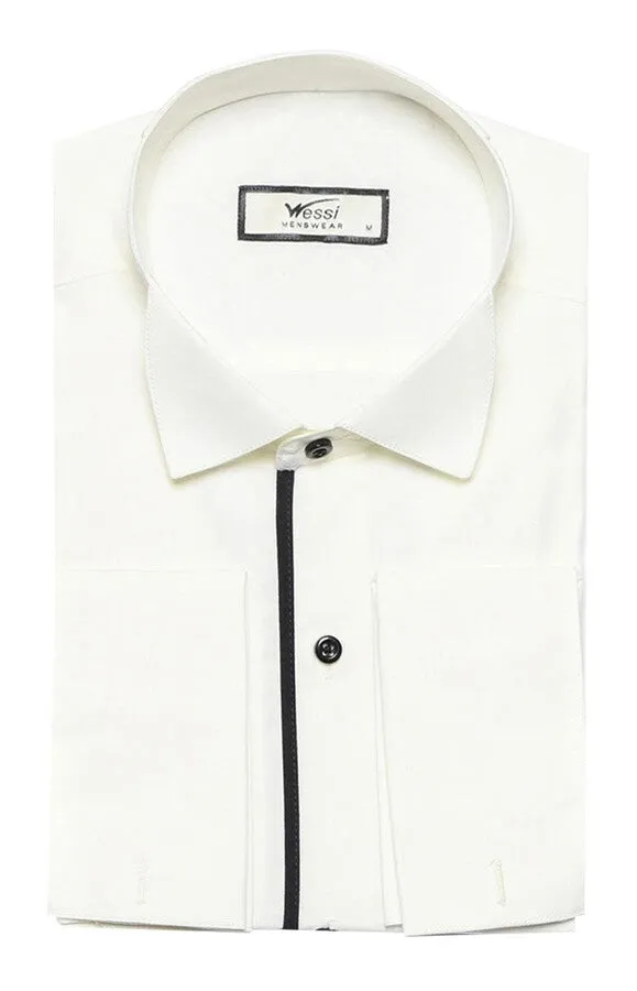 Cream Tuxedo Shirt - Wessi sold by Wessi product image thumbnail 4