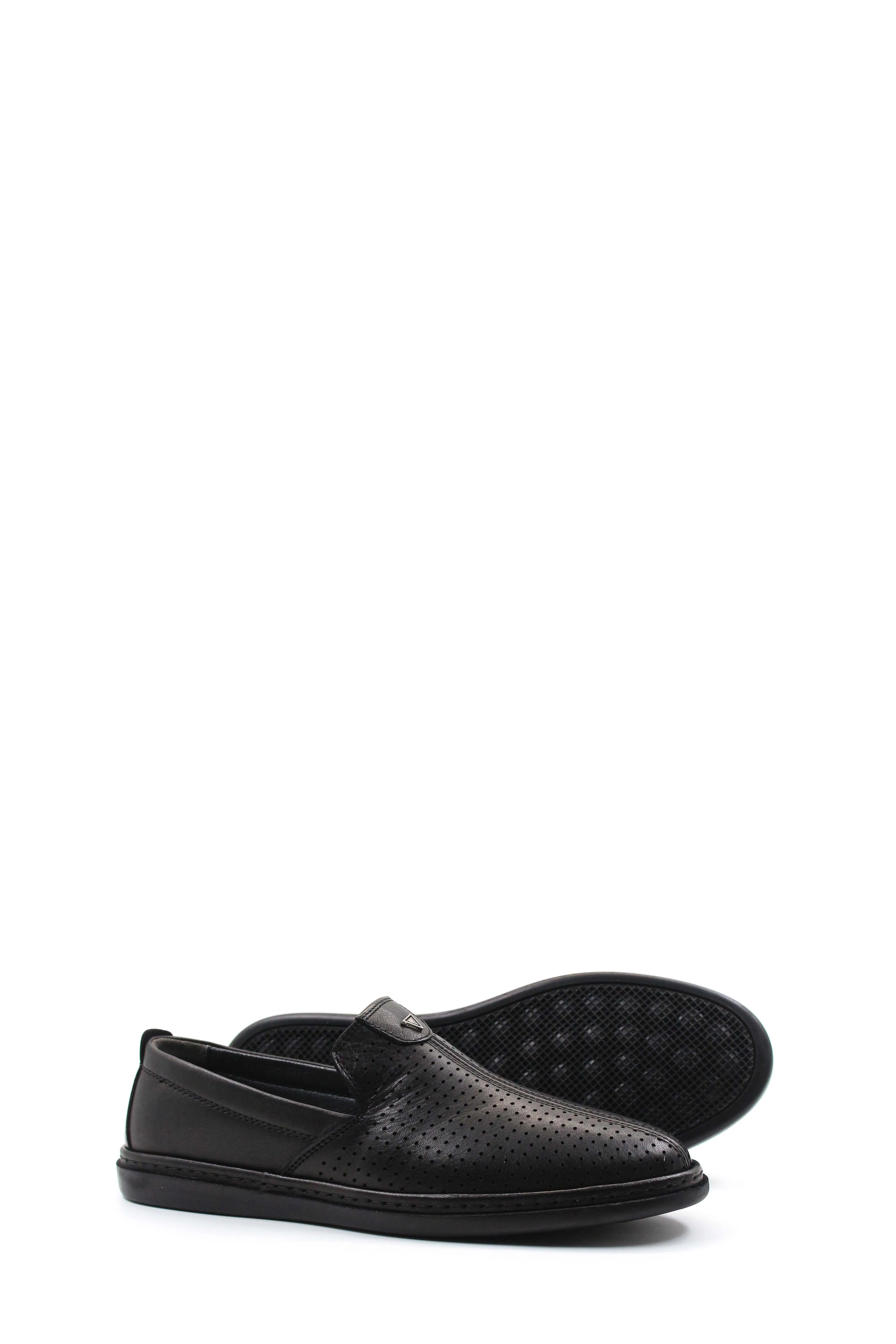 Perforated Black Slip-Ons-Wessi sold by Wessi product image thumbnail 3