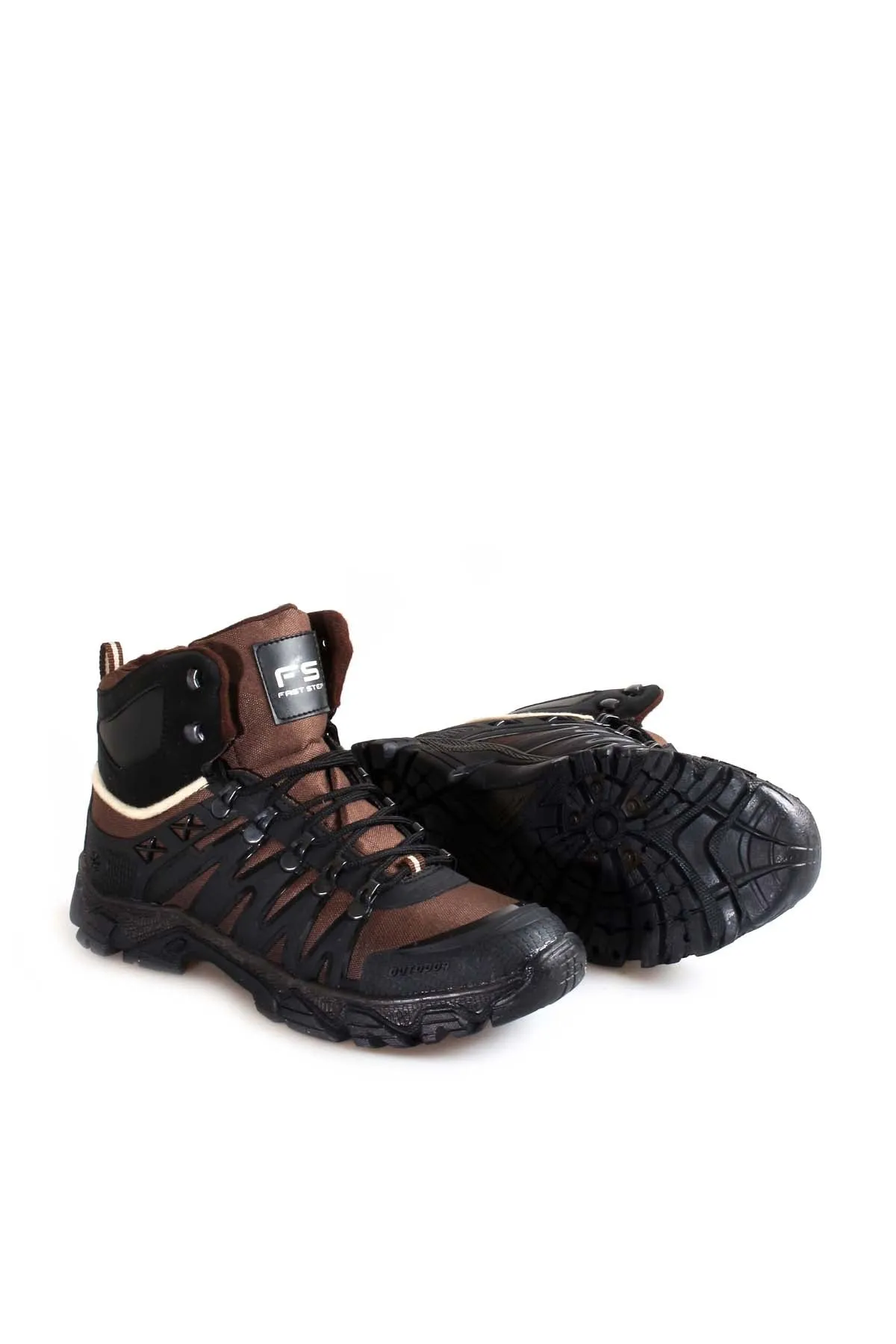 Men's Rugged Outdoor Hiking Boots with Black and Brown Detailing - Wessi sold by Wessi product image thumbnail 4
