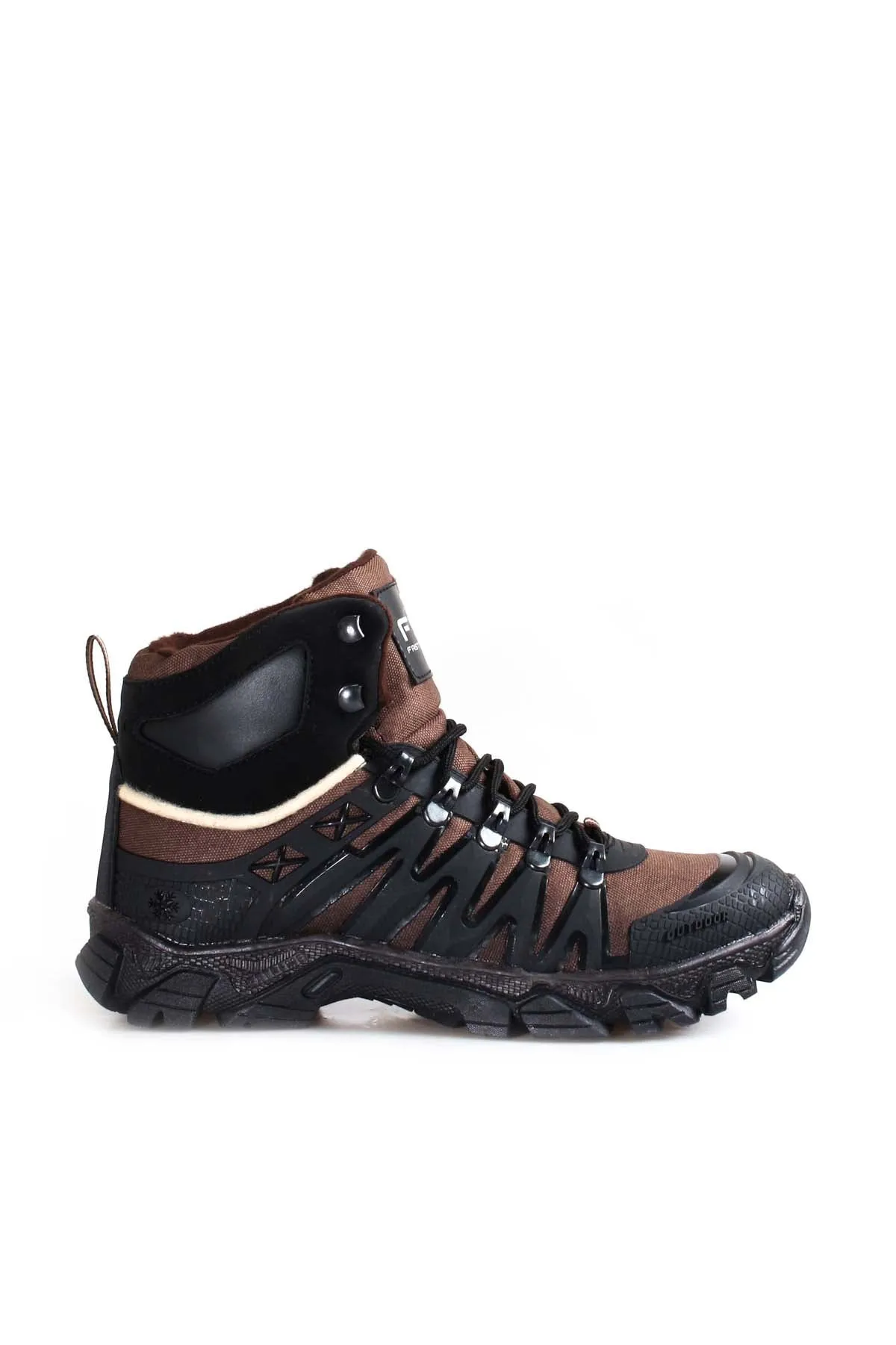 Men's Rugged Outdoor Hiking Boots with Black and Brown Detailing - Wessi sold by Wessi