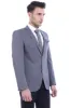 Striped Single Slit Crested Bag Pocket Grey Jacket-Wessi sold by Wessi