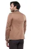 Single Button Standing Collar Beige Men Blazer - Wessi sold by Wessi