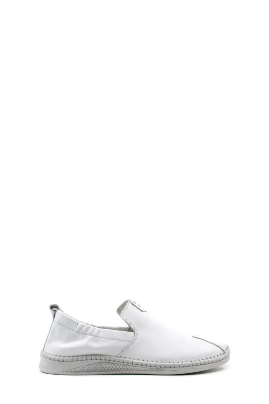 White Casual Slip-On Loafers-Wessi sold by Wessi