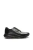 Men's Black Leather Lace-Up Sneakers with Textured Sole - Wessi sold by Wessi