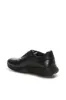 Men's Black Leather Lace-Up Sneakers with Textured Sole - Wessi sold by Wessi