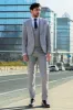 Checked Slim Fit Light Grey Men Suit - Wessi sold by Wessi