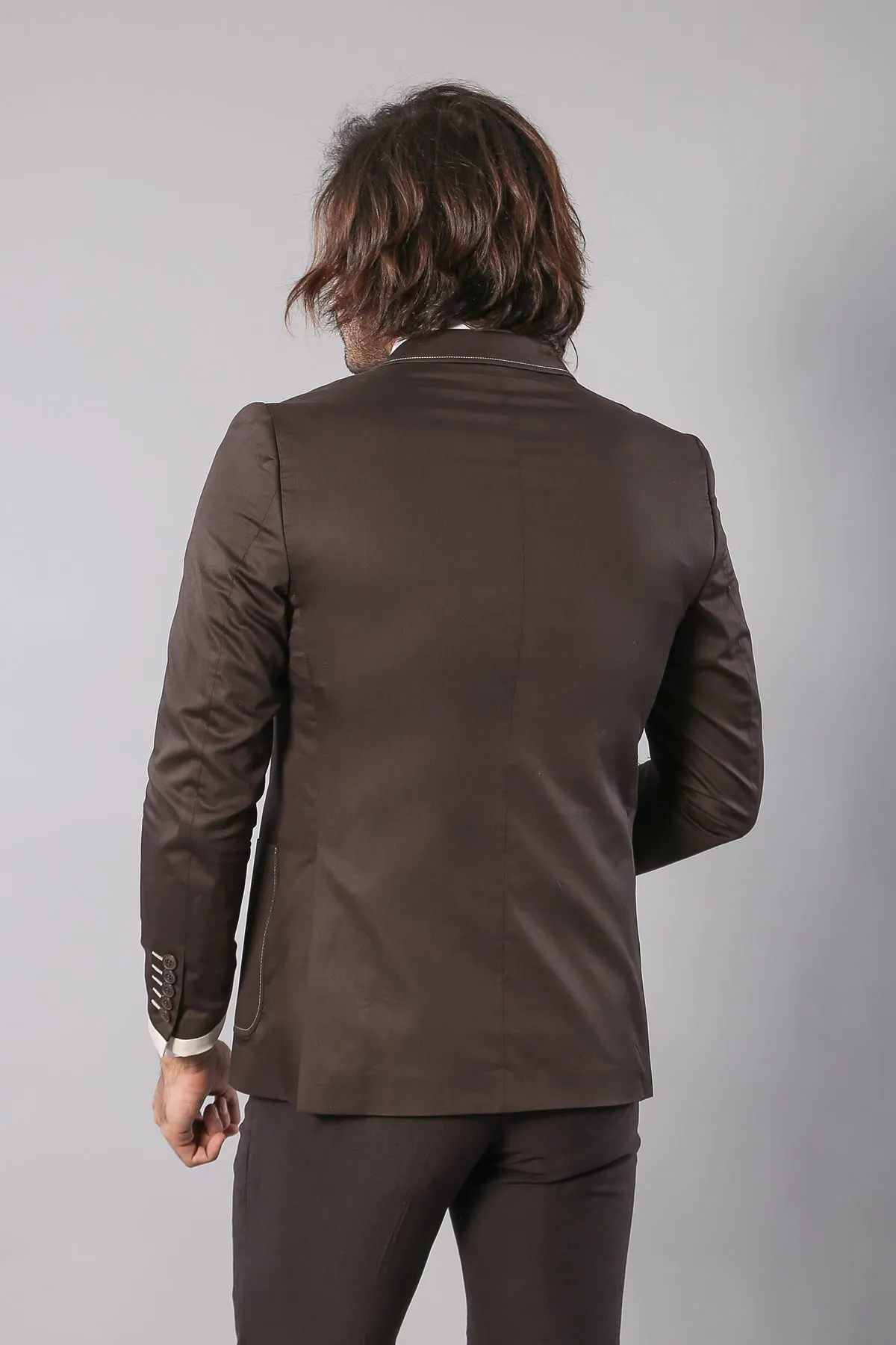 2 Button Bag Pocket Brown Jacket-Wessi sold by Wessi product image thumbnail 3