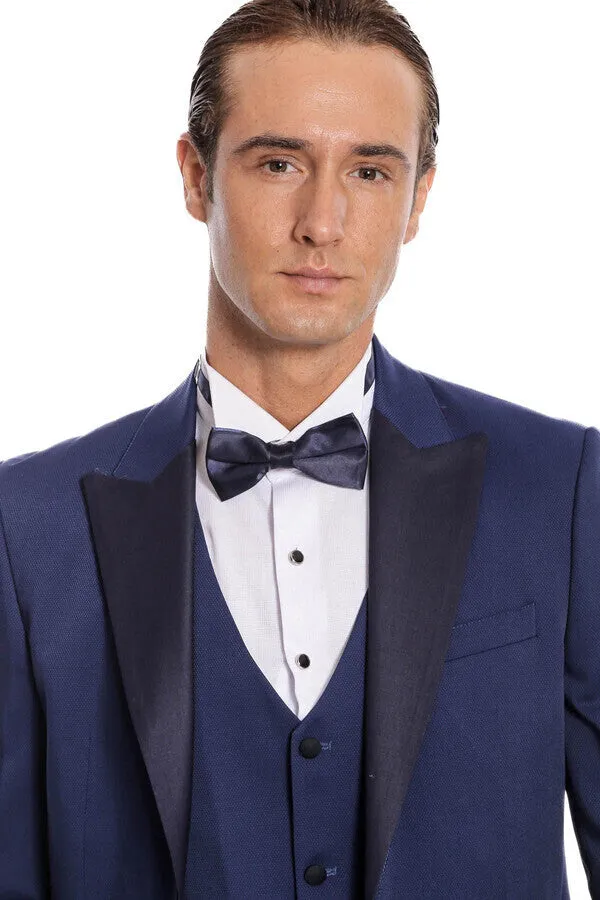 Dot-Patterned Navy Tuxedo - Wessi sold by Wessi product image thumbnail 3
